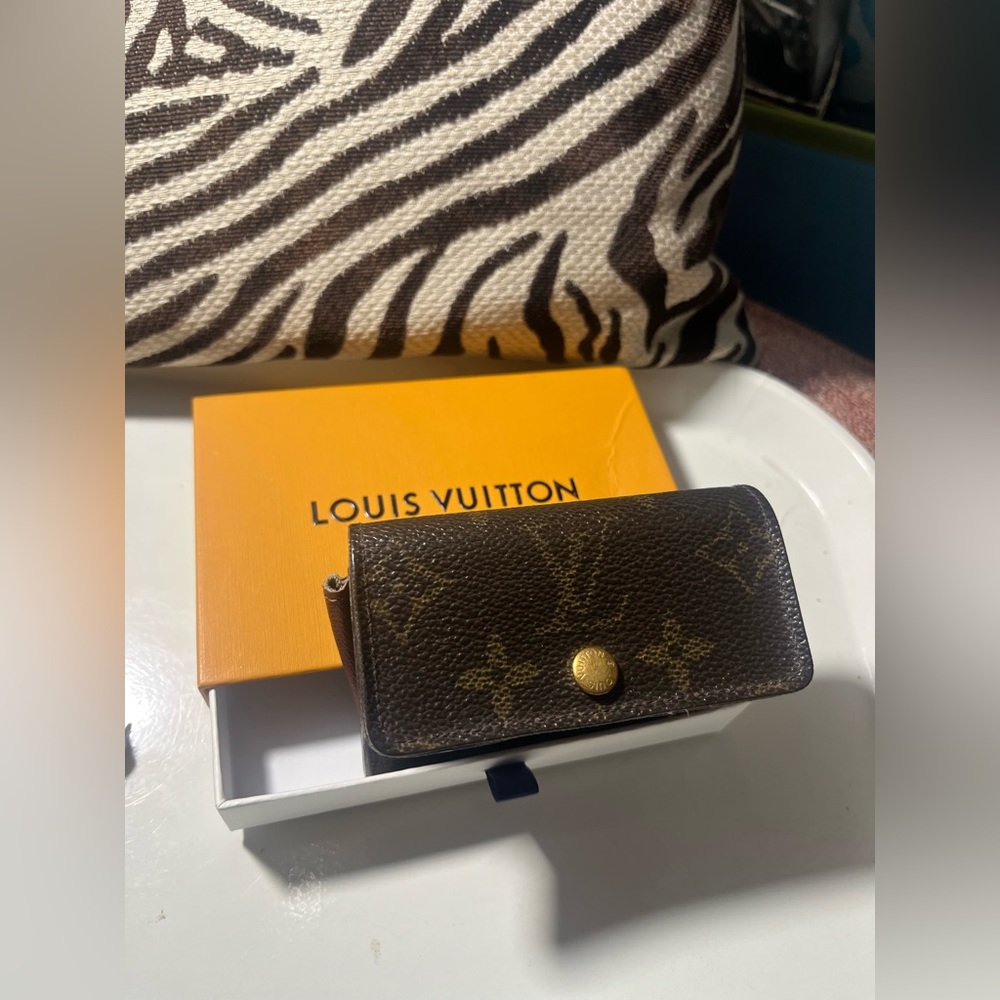 Louis Vuitton Dark Brown Monogram Change Purse